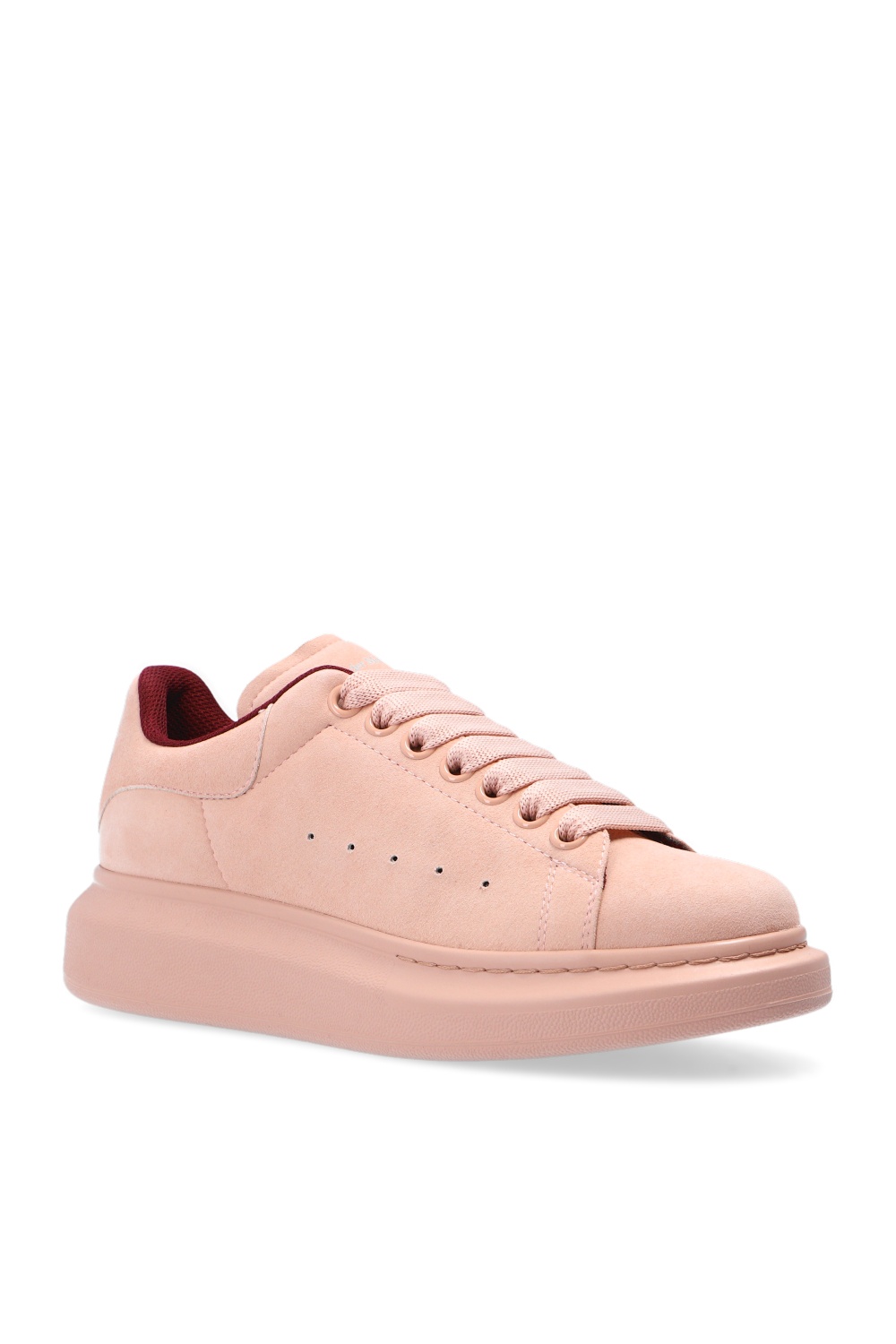 Alexander mcqueen pink suede sneakers sale